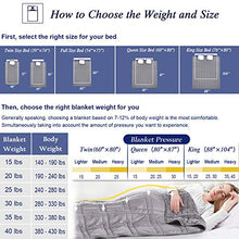 Load image into Gallery viewer, OMYSTYLE California King Size Weighted Blanket 20lbs(88''x104'', Double-Sided), Reversible Weighted Blanket with Warm Short Plush and Cool Tencel Fabric for All Season Use - Carry Bag Included
