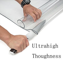 Load image into Gallery viewer, Thickest Chair Mat for Hardwood Floor - 1/8" Thick 47" X 35" Crystal Clear Chair Mat for Hard Floor, Can't be Used on Carpet Floor
