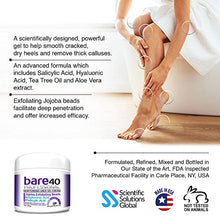 Load image into Gallery viewer, BARE 40 PRO, 40% Urea Gel w/ 2% Salicylic Acid, Hyaluronic Acid, Tea Tree Oil, Aloe Vera Extract, Jojoba Beads, 4oz Callus &amp; Corn Remover, Softens Cracked Heels, Superior Hydration to Urea Creams.
