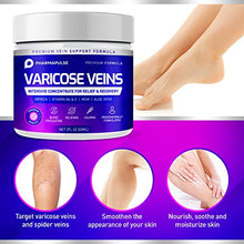 Load image into Gallery viewer, Varicose Veins Cream, Varicose Vein &amp; Soothing Leg Cream, Natural Varicose &amp; Spider Veins Treatment, Strengthen Capillary Health, Improve Blood Circulation, Tired and Heavy Legs Fast Relief 2oz
