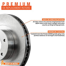 Load image into Gallery viewer, [Rear] Max Brakes Premium OE Rotors with Carbon Ceramic Pads and Hardware Kit KH079242
