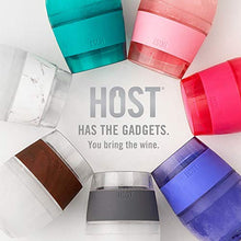 Load image into Gallery viewer, Host Freeze Stemless Double Wall Insulated Freezer Chilling Tumbler with Gel, Glasses for Red and White Wine, 8.5 oz, Translucent Green
