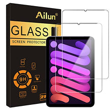 Load image into Gallery viewer, Ailun Screen Protector Compatible with iPad Mini 6[8.3 Inch] [2021 Release] 2Pack Tempered Glass 2.5D Edge Ultra Clear Transparency, Anti-Scratches Case Friendly
