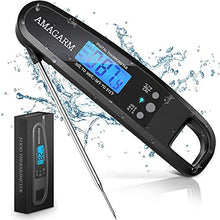 Load image into Gallery viewer, [Latest 2020] AMAGARM Meat Food Thermometer for Grill and Cooking, 2S Best Ultra Fast Instant Read Waterproof Digital Kitchen Thermometer Probe for Grilling, BBQ, Baking, Candy, Liquids, Oil
