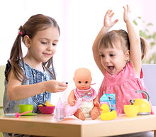 Load image into Gallery viewer, Click N' Play 33Piece Baby Doll Feeding &amp; Caring Accessory Set in Zippered Carrying Case
