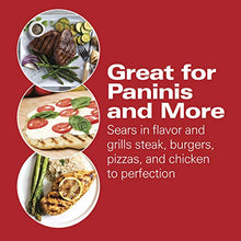Load image into Gallery viewer, Hamilton Beach Panini Press, Sandwich Maker &amp; Electric Indoor Grill, Upright Storage, Nonstick Easy Clean Grids, Stainless Steel (25410)
