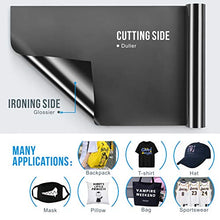 Load image into Gallery viewer, 12" x 12ft Heat Transfer Vinyl Rolls, PU HTV Vinyl White for Shirts, Sooez Iron on Vinyl for All Cutter Machine, Easy to Cut &amp; Weed for DIY Heat Vinyl Design, Matte Finish
