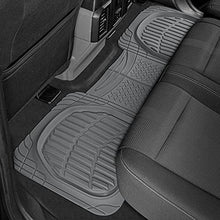 Load image into Gallery viewer, Motor Trend Original FlexTough Beige Rubber Car Floor Mats with Trunk Cargo Liner - All Weather Automotive Floor Mats, Heavy Duty Trim to Fit Design, Odorless Floor Liners for Cars Truck Van SUV
