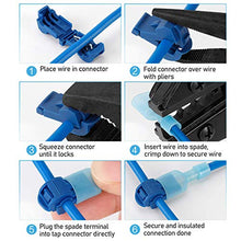 Load image into Gallery viewer, TICONN 240PCS T-Tap Wire Connectors, Self-Stripping Quick Splice Electrical Wire Terminals, Insulated Male Quick Disconnect Spade Terminals Assortment Kit with Storage Case (240)
