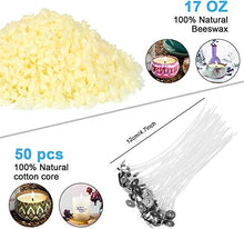Load image into Gallery viewer, Howemon DIY Candle Making Kit Supplies, Arts &amp; Craft Tools Including Pouring Pot, 100 Cotton Wicks, Candle Wicks Holder, Beeswax, Spoon &amp; Candles tins

