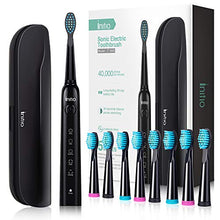 Load image into Gallery viewer, Initio Sonic Electric Toothbrush, 5 Modes with Smart Timer, 8 Brush Heads &amp; Travel Case Included, Rechargeable Toothbrush for Adults, Gum Care Whitening Toothbrush
