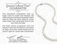 Load image into Gallery viewer, THE PEARL SOURCE 14K Gold 5.0-5.5mm AAAA Quality White Freshwater Cultured Pearl Necklace for Women in 24" Matinee Length

