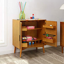 Load image into Gallery viewer, Crosley Furniture Landon Mid-Century Modern Bar Cabinet, Acorn
