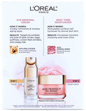 Load image into Gallery viewer, L'Oreal Paris Skin Care Giftable Kit with Age Perfect Rosy Tone Face Moisturizer and Eye Renewal Eye Cream, 1 Kit
