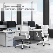 Load image into Gallery viewer, NEO CHAIR Office Chair Ergonomic Desk Chair Mesh Computer Chair Lumbar Support Modern Executive Adjustable Rolling Swivel Chair Comfortable Mid Black Task Home Office Chair, Grey
