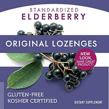 Load image into Gallery viewer, Nature's Way Original Sambucus Elderberry Lozenges with Vitamin C, Gluten Free, Vegetarian, 30 Count
