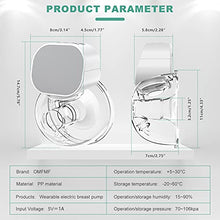 Load image into Gallery viewer, Wearable Breast Pump,Quiet &amp; Hands-Free,Portable,in-Bra Double Electric Breast Pump,Pain Free Strong Breastfeeding Pump Strong Suction (White)
