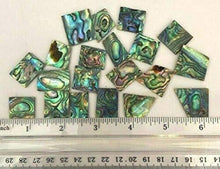 Load image into Gallery viewer, 1- Ounce ~ Green Paua Abalone Shell Blanks, Inlay Material. 0.06" Thick/Guitar
