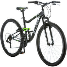 Load image into Gallery viewer, Mongoose 27.5" R4054WMC Ledge 2.1 Men's Bike for a Path, Trail &amp; Mountains,Black, Aluminum Full Suspension Frame, Twist Shifters Through 21 Speeds
