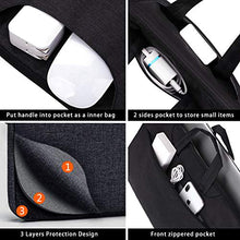 Load image into Gallery viewer, Voova Laptop Bag 17 17.3 inch Water-resistant Laptop Sleeve Case with Shoulder Straps &amp; Handle/Notebook Computer Case Briefcase Compatible with MacBook Pro/New Razer Blade Pro 17 / Acer/Asus/Hp,Black
