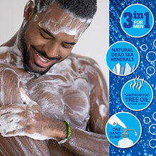Load image into Gallery viewer, Dead Sea Collection Men’s Body Wash - Pack of 2 (67.6 Fl. Oz) - Sandalwood 3 in 1 Body Wash for Men - Face Wash for Men with Shower Gel for Men and Shampoo for Men to Keeping You Feeling Fresh &amp; Cool
