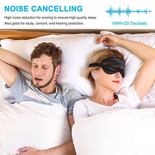 Load image into Gallery viewer, Reusable Silicone Ear Plugs, Waterproof Noise Cancelling Ear Plugs for Sleeping, Shooting, Airplanes, Concerts, Mowing, 22dB Highest NRR
