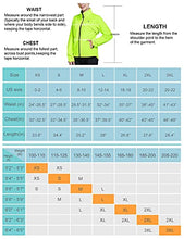 Load image into Gallery viewer, BALEAF Women's Cycling Jacket Waterproof Rain Bike Jackets Wind Breakers Removable Sleeves Running Lightweight Fluorescent Yellow Size L
