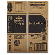 Load image into Gallery viewer, Elmer's Tri-Fold Display Board, White, 14x22 Inch
