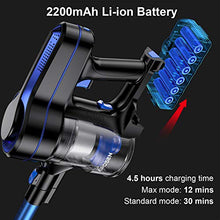 Load image into Gallery viewer, APOSEN Cordless Vacuum Cleaner, 24KPa Powerful Suction 250W Brushless Motor 4 in 1 Stick Vacuum for Home Hard Floor Carpet Car Pet H250 Blue
