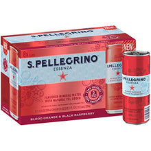 Load image into Gallery viewer, S.Pellegrino Essenza Variety Pack - Blood Orange, Dark Morello Cherry, Original (unflavored) ,11.15 Fl. Oz (Pack of 24)
