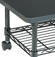 Load image into Gallery viewer, Safco Products Under Desk Printer/Fax Stand , Black Powder Coat Finish, Swivel Wheels for Mobility
