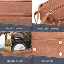 Load image into Gallery viewer, Leather Toiletry Bag for Men - Hygiene Organizer Travel Dopp Kit By Rustic Town
