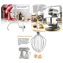 Load image into Gallery viewer, Primeswift K45DH Dough Hook K45B Flat Beater K45WW Wire Whip 3 Pieces 5 Quart Kitchen Mixer Replacement
