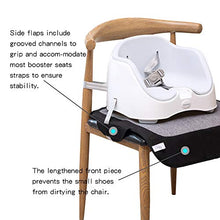 Load image into Gallery viewer, Funbliss Extra Large Booster Chair Protector Cover，Dining Chair Seat Cover for Booster Seat，Non-Slip PVC Backing， Upgrade 600D Waterproof Material ，Easy to Wipe Clean(Black+Grey）

