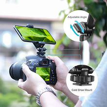 Load image into Gallery viewer, ULANZI Universal Phone Tripod Mount with Cold Shoe Mount, Rotated Cell Phone Clamp Holder Smartphone Clip Adapter for iPhone 11 Pro Max X XR Xs Max 8 7 Plus Samsung Galaxy s10 s9 Note10 Google OnePlus
