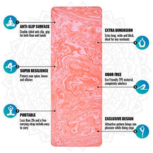 Load image into Gallery viewer, AIMERDAY Non Slip Yoga Mat Eco Friendly TPE Exercise Mat Premium Print 1/4 Inch Thick High Density Lightweight Pilates Mat with Carrying Strap for Floor Workout, Fitness &amp; Hot Yoga 72" x 24"
