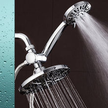Load image into Gallery viewer, AquaDance 7" Premium High Pressure 3-Way Rainfall Combo Combines The Best of Both Worlds-Enjoy Luxurious Rain Showerhead and 6-Setting Hand Held Shower Separately or Together, Chrome
