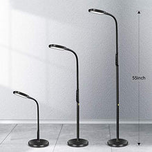 Load image into Gallery viewer, Miroco LED Floor Lamp with 5 Brightness Levels &amp; 3 Color Temperatures, 1815 Lumens, Adjustable LED Floor Light, Dimmable Reading Standing Lamp for Sewing Living Room Bedroom Office
