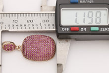 Load image into Gallery viewer, Fantastic Design! Turkish Handmade Jewelry Round Cut Pink Ruby Zircon Stone 925 Sterling Silver Pendant
