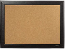 Load image into Gallery viewer, Quartet Cork Board Bulletin Board, 11” x 17” Framed Corkboard, Black Frame, Decorative Hanging Pin Board, Perfect for Office &amp; Home Decor, Home School Message Board or Vision Board (79279)
