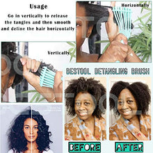 Load image into Gallery viewer, BESTOOL Detangling Brush for Black Natural Hair, Detangler Brush for Natural Black Hair Curly Hair Afro 3/4abc Texture, Faster n Easier Detangle Wet or Dry Hair with No Pain (Pink)
