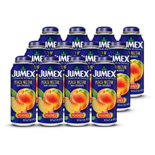 Load image into Gallery viewer, Jumex Lata Botella Peach Nectar | Insulated, BPA-Free Aluminum Can with Resealable Top | 16.9 Fl Ounces (Pack of 12)
