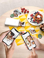 Load image into Gallery viewer, Victure 2x3” Portable Photo Printer, Bluetooth Connection, Wireless Rechargeable including 10 pieces of Photo Paper, Android/IOS/Tablet Devices Compatible, no ink, 4 PASS Technology
