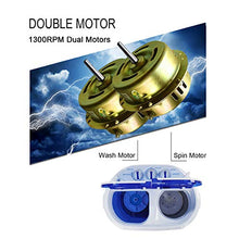 Load image into Gallery viewer, ROVSUN 10 LBS Portable Washing Machine with Twin Tub Electric Compact Mini Washer, Energy/Save Space, Laundry Spin Cycle w/Hose, Perfect for Home RV Camping Dorms College Room
