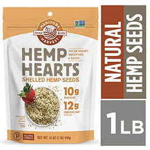 Load image into Gallery viewer, Manitoba Harvest Hemp Hearts Raw Shelled Hemp Seeds, 1lb; with 10g Protein &amp; 12g Omegas per Serving, Non-GMO, Gluten Free - Packaging May Vary
