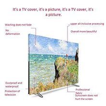 Load image into Gallery viewer, TV Cover Dust Cover, Purple Hanging 55 Inch 【2020New】 50 Curved Surface 65 European Cover Fabric Computer TV Set Wall Hanging (Size : 45in)
