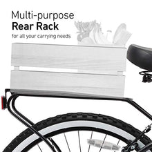 Load image into Gallery viewer, sixthreezero Around The Block Men's Single-Speed Beach Cruiser Bicycle, 26" Wheels, Matte Black with Black Seat and Grips
