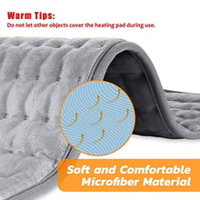 Load image into Gallery viewer, Heating Electric Pad for Back, Shoulders, Abdomen, Legs, Arms, Electric Fast Heat Pad with Heat Settings, Auto Shut Off (12"×24'')
