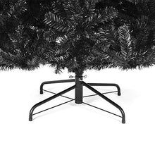 Load image into Gallery viewer, Best Choice Products 6ft Artificial Full Black Christmas Tree Seasonal Holiday Decoration for Home, Office, Party Decoration w/ 1,477 PVC Branch Tips, Metal Hinges, Foldable Base
