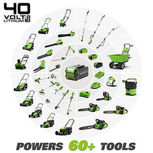 Load image into Gallery viewer, Greenworks 40V 21" Brushless (Smart Pace) Self-Propelled Lawn Mower, 2 x 4Ah USB (Power Bank) Batteries and Charger Included MO40L4413
